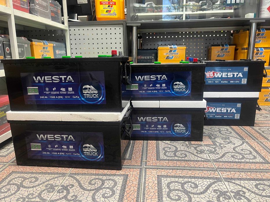 Вантажні акумулятори Westa 140Ah 195Ah 240Ah Днепр