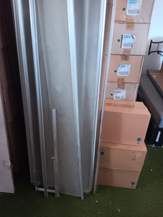 2 kabiny prysznicowe aluminiowe. 90 cm