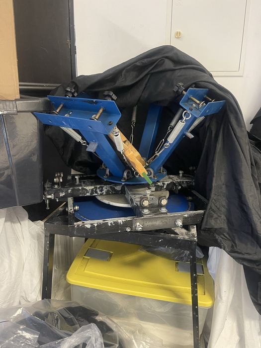Mesa de serigrafia e maquina revelador de quadros