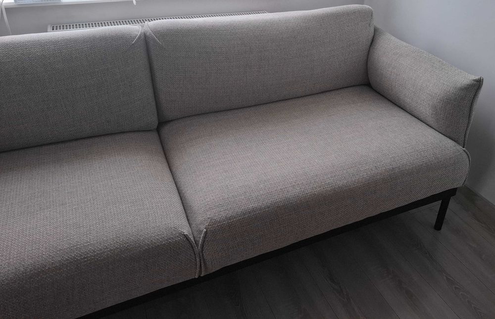 IKEA Sofa 3-osobowa, ÄPPLARYD, Lejde jasnoszary