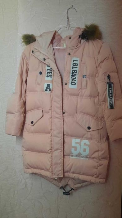 куртка зимова для дівчинки, дуже тепла, р.130