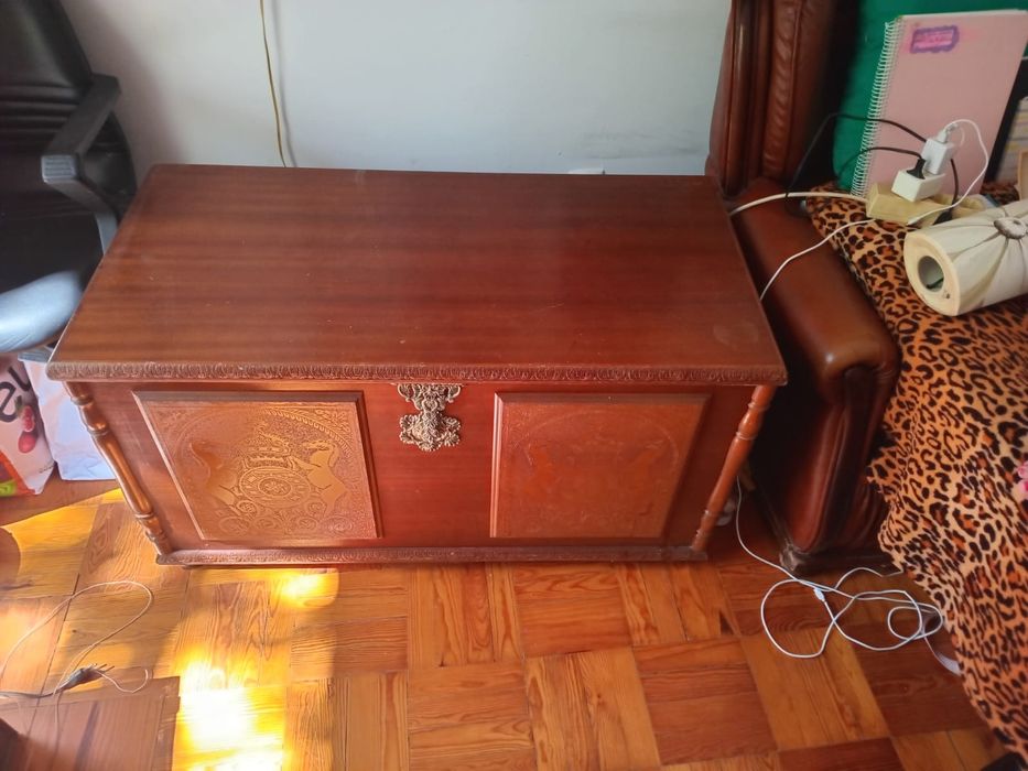 Venda de moveis sofá máquina de costura arca em madeira