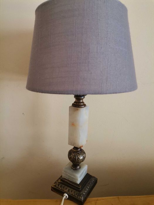 Lampa francuska z lat 70-tych XX wieku - onyx
