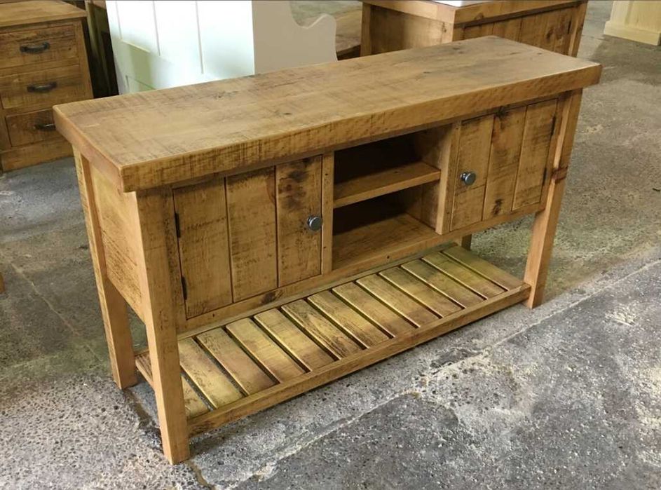 Móvel rústico WC p/ 2 lavatórios (várias medidas)