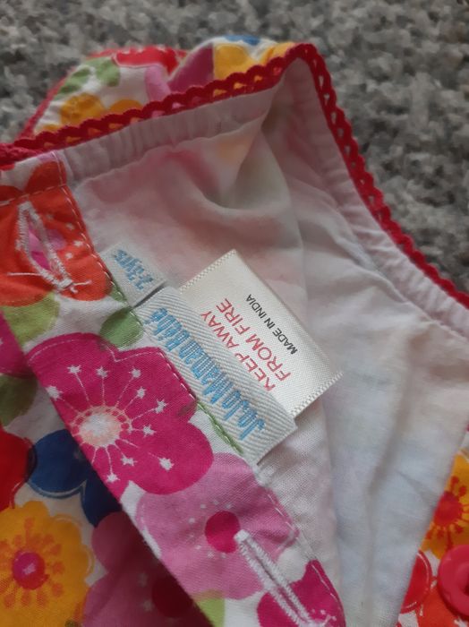 Jojo Maman Bebe sukienka dziewczęca 2-3 latka rozmiar 98 104 kwiaty
