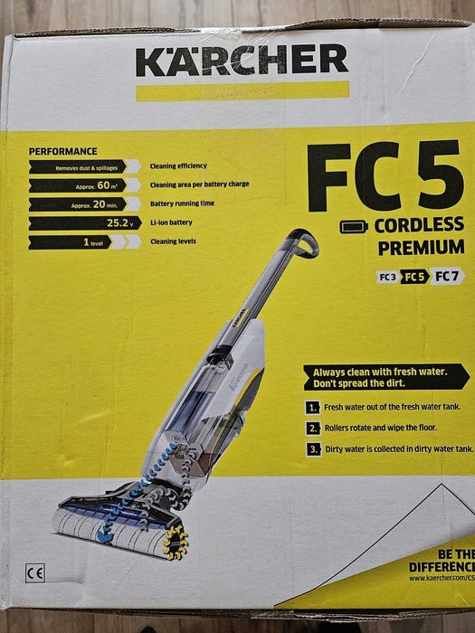 Bezprzewodowy mop elektryczny Karcher Premium