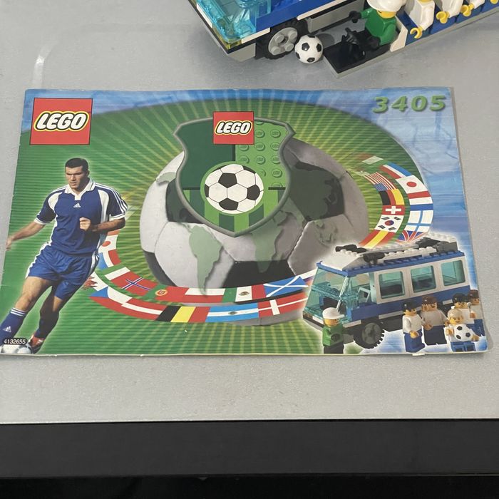 Lego 3405 Sports Soccer Completo e com Autocolantes Novos de 2000