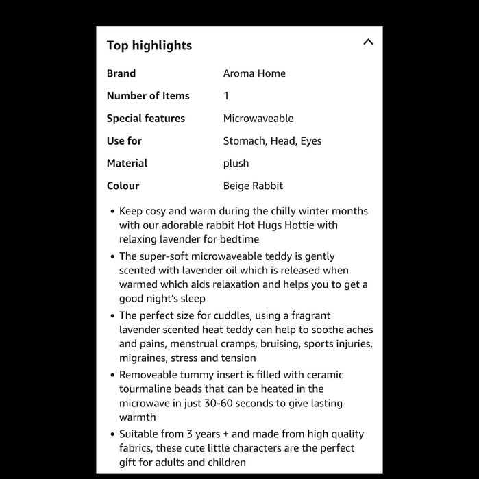 Грелка Білий кролік, Aroma home, з грілкою на кісточках