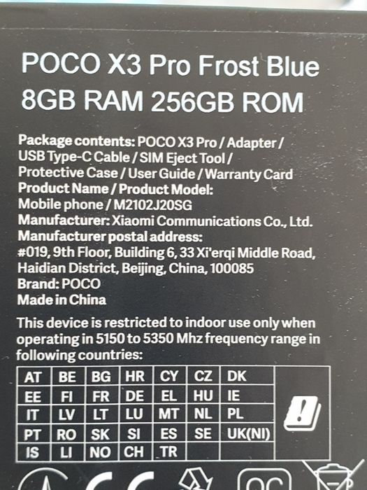 Xiaomi X3 PRO 256GB Frost Blue. Глобальна версія