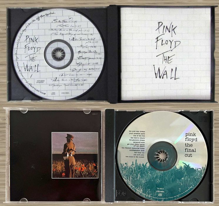CD Pink Floyd 71 / 73 /75 /77 / 79 / 83/ 87/ 88 / 94 / 95 / David Gilmour 78 / 84 / 2006 / 2015 / 2024