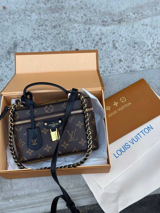 Louis Vuitton Vanity PM Bag Monogram Reverse Coated Canvas Calf/Сумочка Луї Віттон