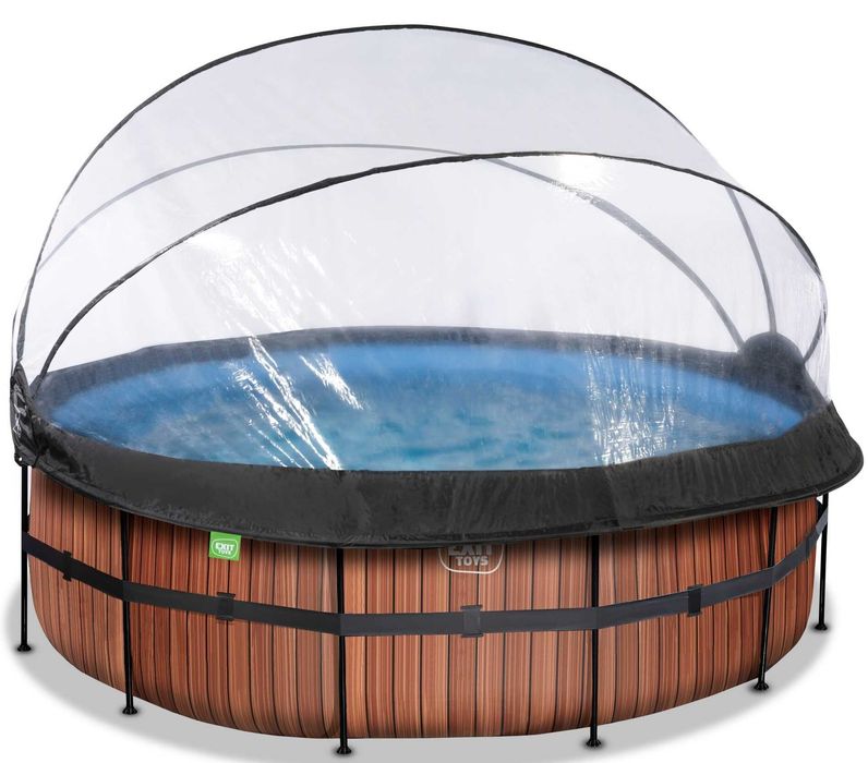 Розпродаж! Басейн з куполом EXIT 427х122 см (пісочний фільтр)
