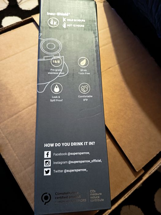 Garrafa insolorizada sparrow