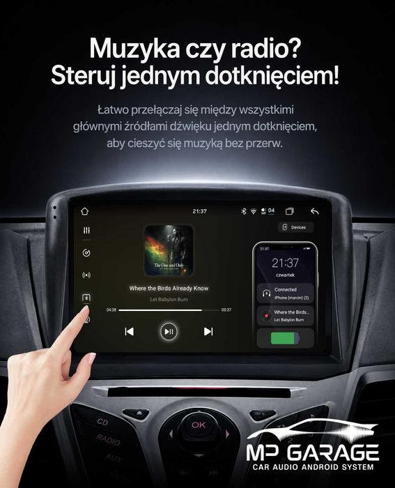 Ford Fiesta MK7 2008 - 2017 Radio Android_14 4G DSP CarPlay Qled Montaż Gwarancja