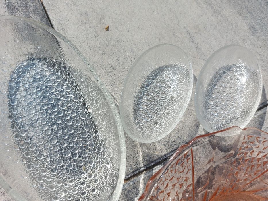 Talerze szklane do serwowania