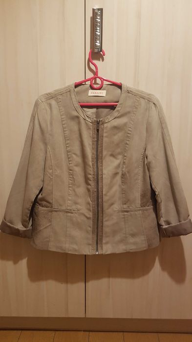 Kurtka marynarka z efektem zamszu camaieu 42