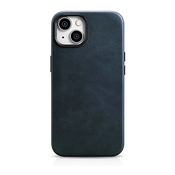 iCarer Oil Wax Premium Leather Case skórzane etui iPhone 14 Plus magne