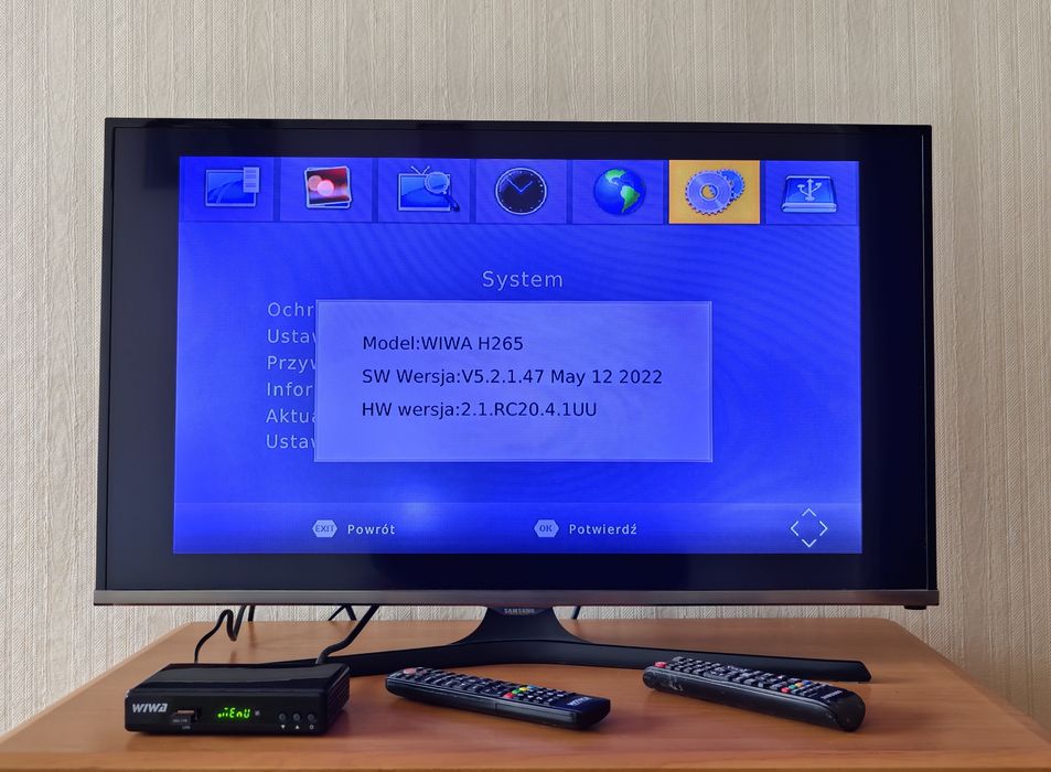 TV Samsung UE32J5100AW + dekoder DVB-T2