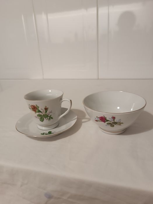 Chávena de Chá e Taça. Porcelana Chinesa
