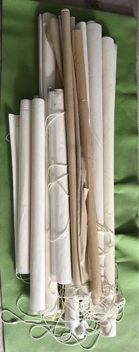 Conjunto de 11 rolos cortina (várias tamanhos)