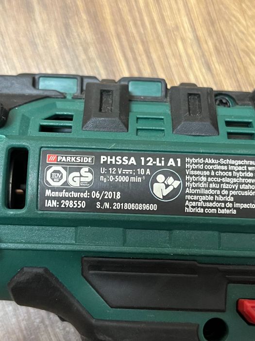 Гайковерт Parkside PHSSA 12-Li A1 без комплекту