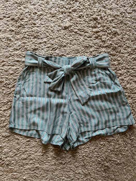 Spodenki szorty od piżamy piżama w paski zielone rozmiar S ETAM