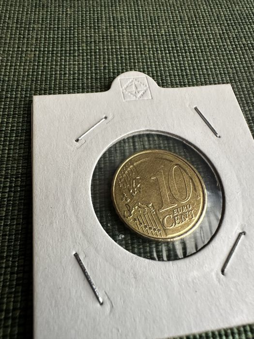 Moeda 10 centimos com erro