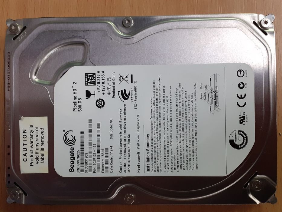 Жосткий диск   Seagate 500GB бу