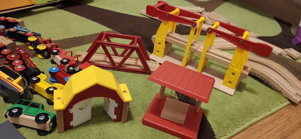 Zestaw torów kolejka pociąg BRIO Lidl i Ikea