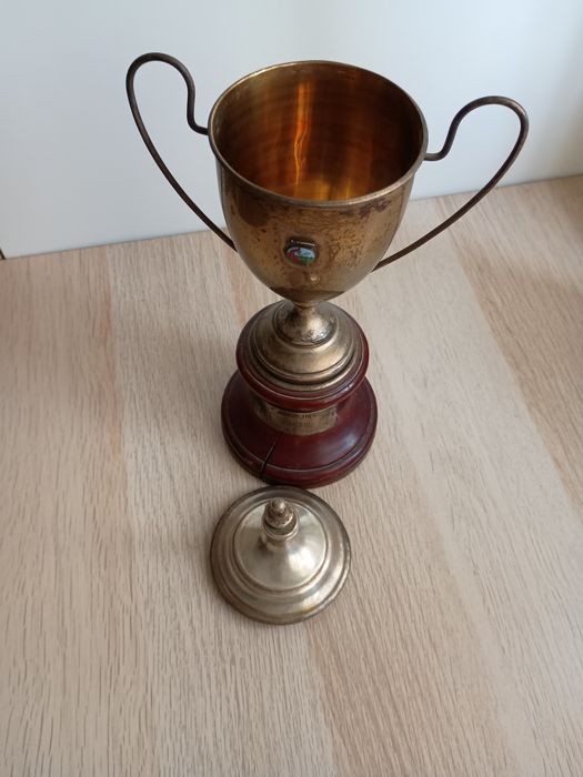 troféu taça de concurso de pesca desportiva dos anos 60