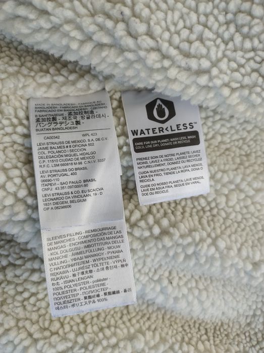 Kurtka katana męska dżinsowa Levi's Sherpa XL