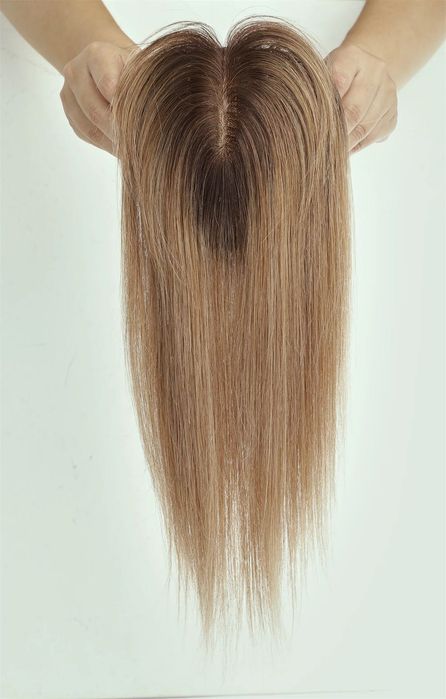 Topper nakładka włosy naturalne blond ombre