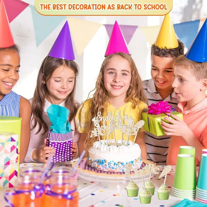 Toppery toper na tort babeczki drewniane 7szt O270