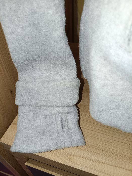 Теплое флисовое худи/кардиган