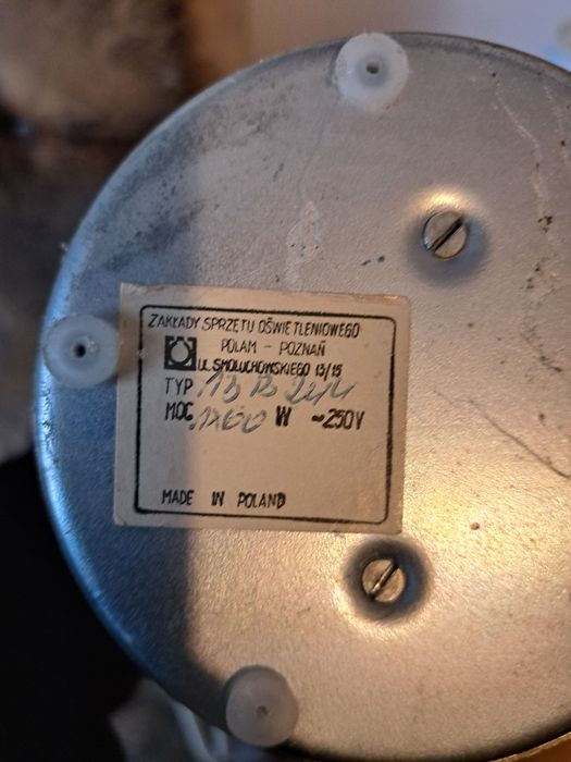 Lampka stołowa w stylu vintage PRL