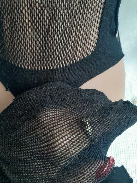Эротический комплект! ажурный боди и чулки легкая невесомая сетка