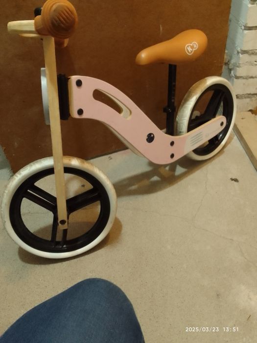 Rowerek biegowy drewniany