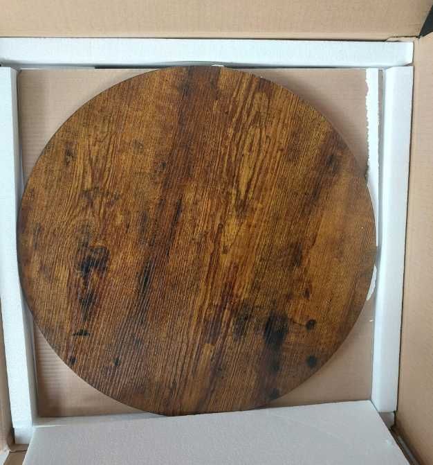 NOWY Stolik Kawowy Okrągły Dąb Ława Rozkładana Do Salonu