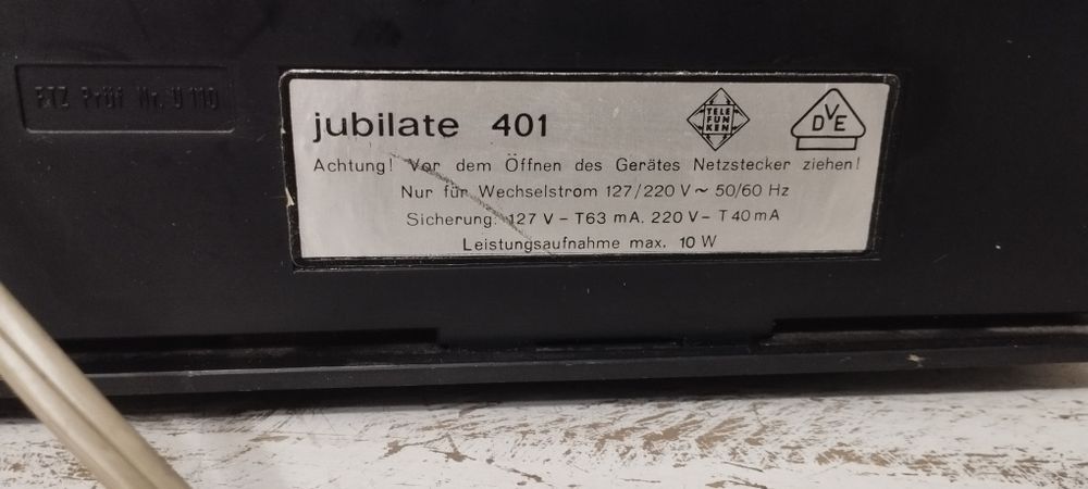 Radio Telefunken Jubilate 401