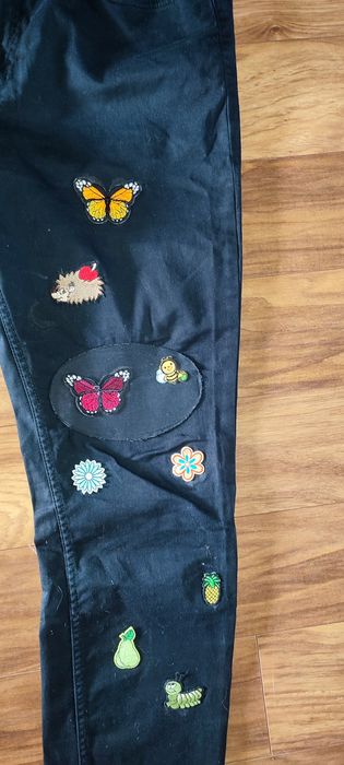Spodnie jeansowe H&M rozm M wymiary na fotkach