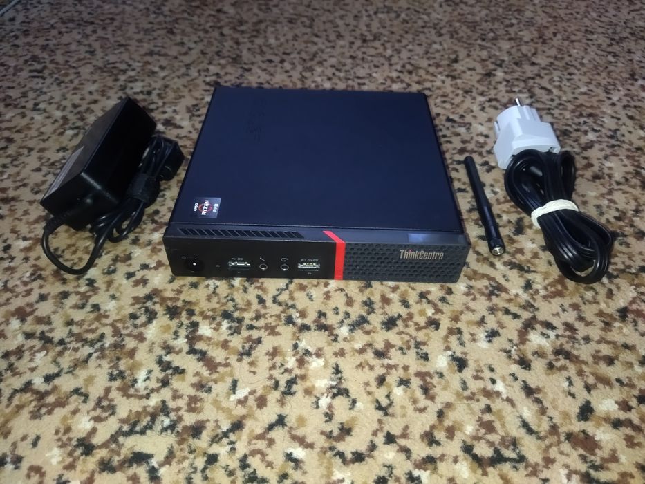 Mini PC‼️Lenovo M715Q,Ryzen 5 2400GE,Vega 11,DDR4 4gb,SSD+HDD,WiFI Bluetooth,Windows 10 БП 65Вт.Самая дешёвая цена на OLX