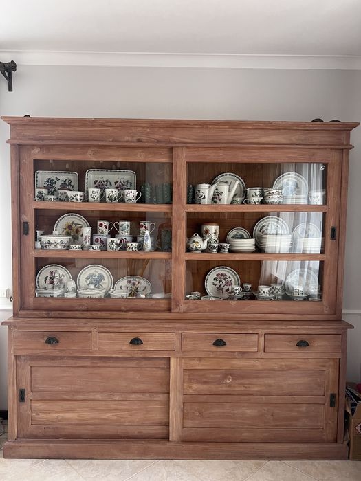 Kredens teak lite drewno kolonialny