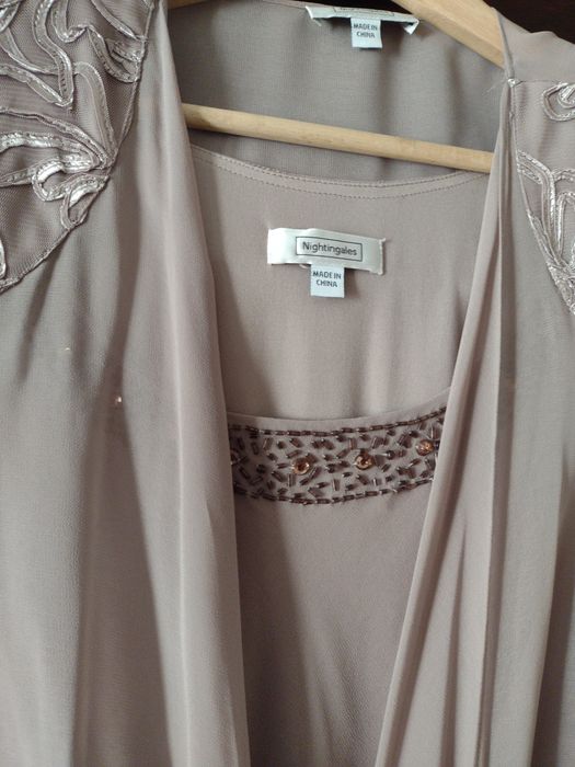 Komplet damski sukienka z narzutka rozmiar 42