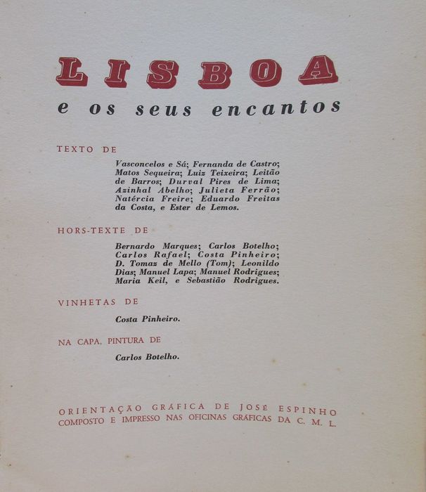 Lisboa e os seus Encantos - - - - - Livro