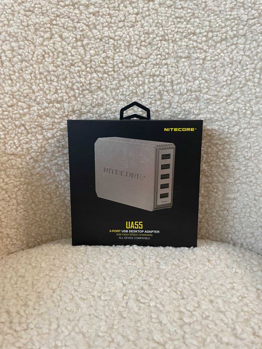 Nitecore UA55 Зарядний Пристрій П'ятиканальний USB - 50W - 100-240V