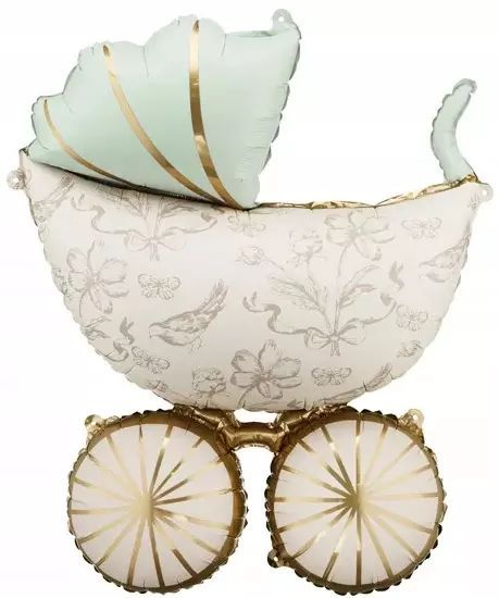 Balon foliowy Wózek 67x96cm. PartyDeco. Nowy Produkt