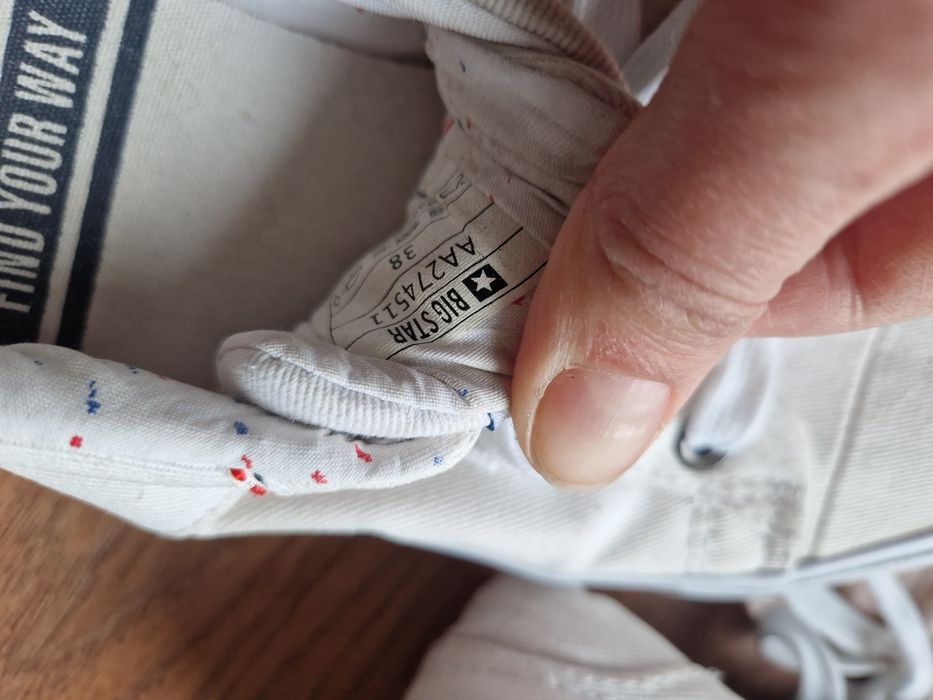 Białe trampki Big Star 38