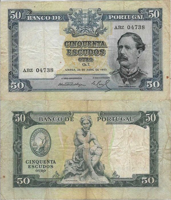 Portugal - - - 50$00 - Fontes Pereira de Melo - - - - - Notas