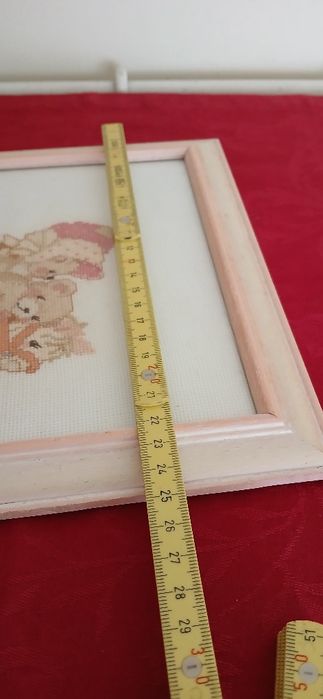 Quadro bordado a ponto cruz