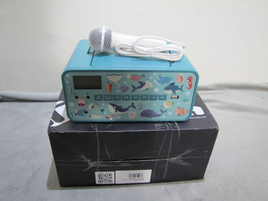 Boombox dla dzieci CD BT USB / karaoke z mikrofonem LED Auna Kidsbox